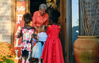 kids in halloween costumes